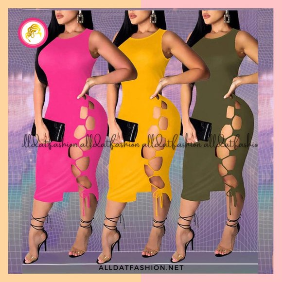 Amber Sexy Drawstring Mini Party Dress - Picture 2 of 2